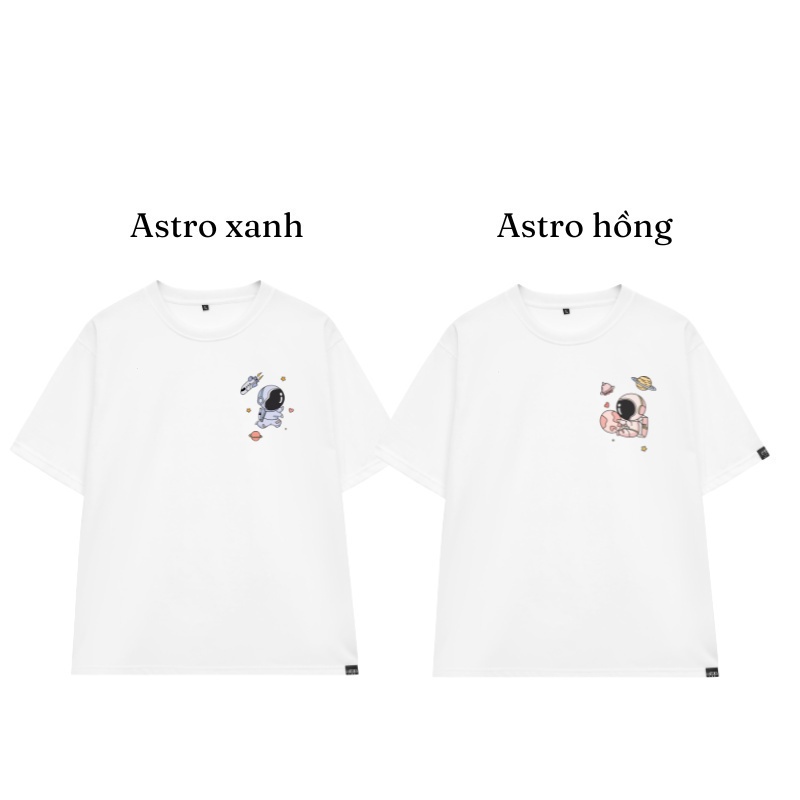 Áo couple in hình phi hành gia chất liệu cotton SMALL THINGS