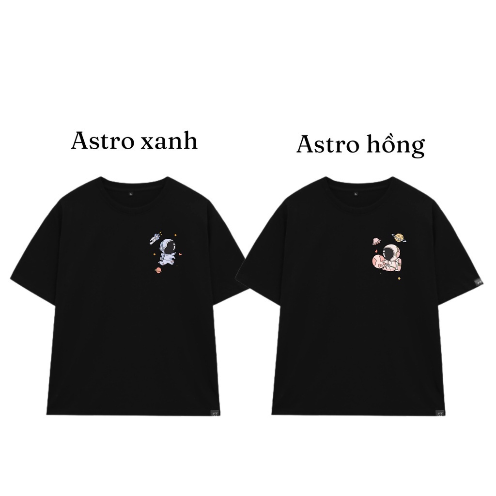 Áo couple in hình phi hành gia chất liệu cotton SMALL THINGS