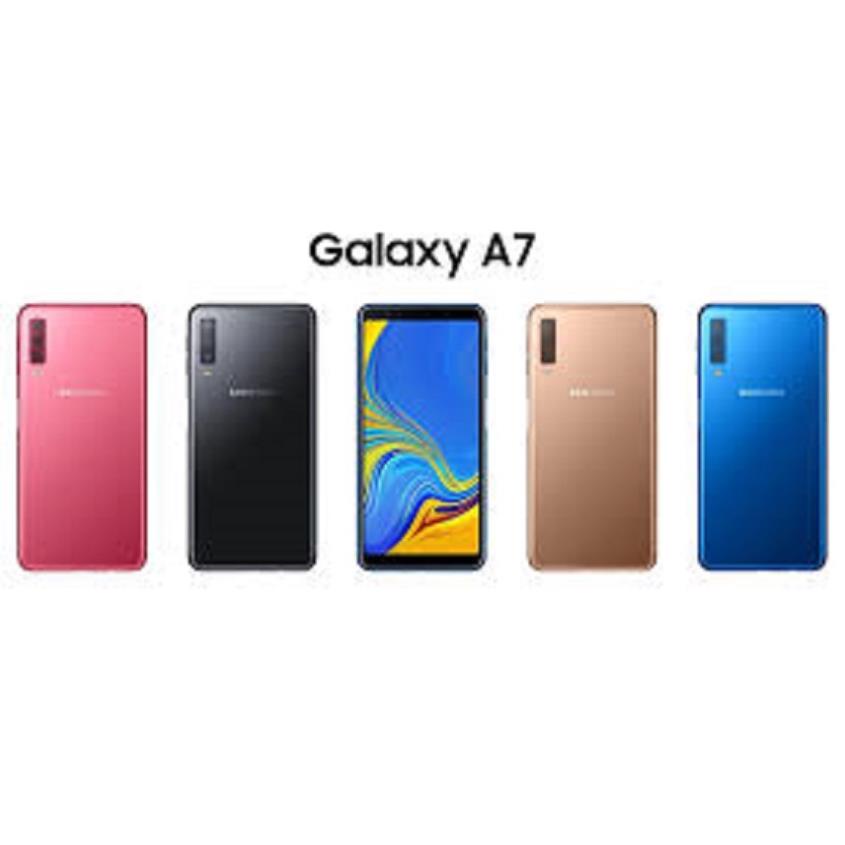 Điện thoại Samsung Galaxy A7 2018 - A750 ram 4G/64G mới Chính Hãng, chơi Game mượt, màn hình 6inch - GGS 03