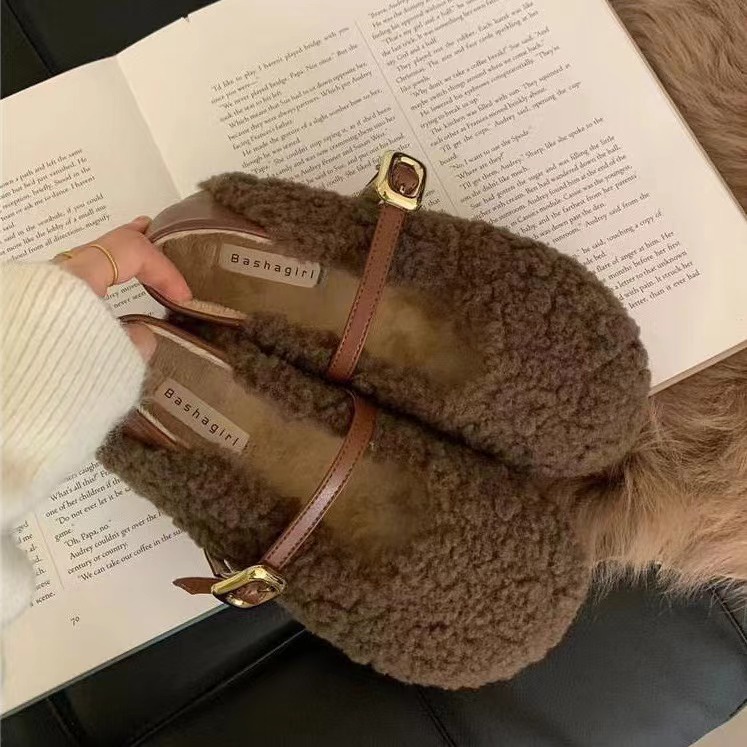 Giày Lông Cừu Giữ Ấm Mùa Thu Đông Phong Cách Mới 2023