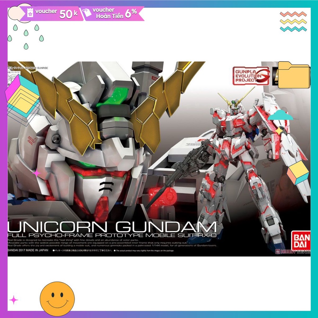 UNICORN GUNDAM RG 1/144  Đồ chơi lắp ráp siêu rẻ