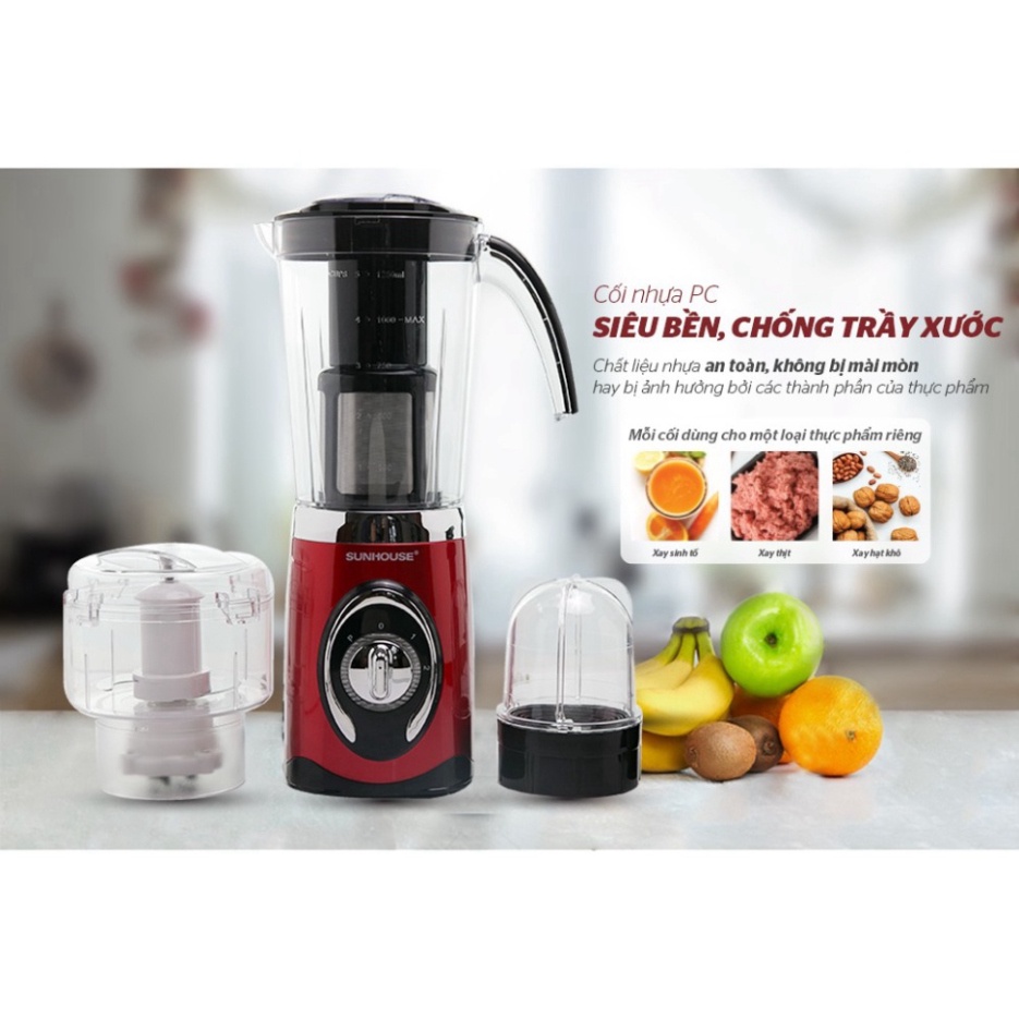 Máy xay sinh tố nước ép đa năng SUNHOUSE SHD5323 - BH 12 tháng chính hãng