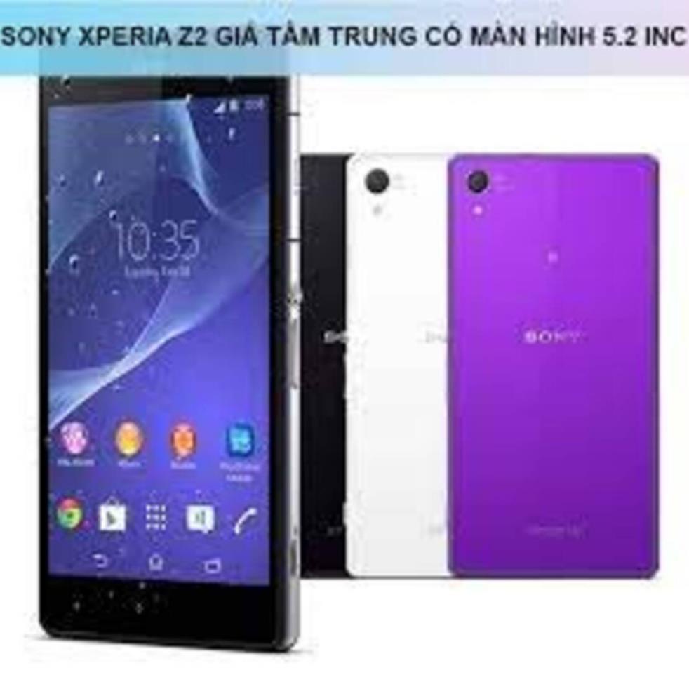 Điện thoại Sony Xperia Z2 2sim ram 3G/16G mới Chính hãng, Chiến PUBG/Free Fire mướt, cảm ứng mượt - GGS 02