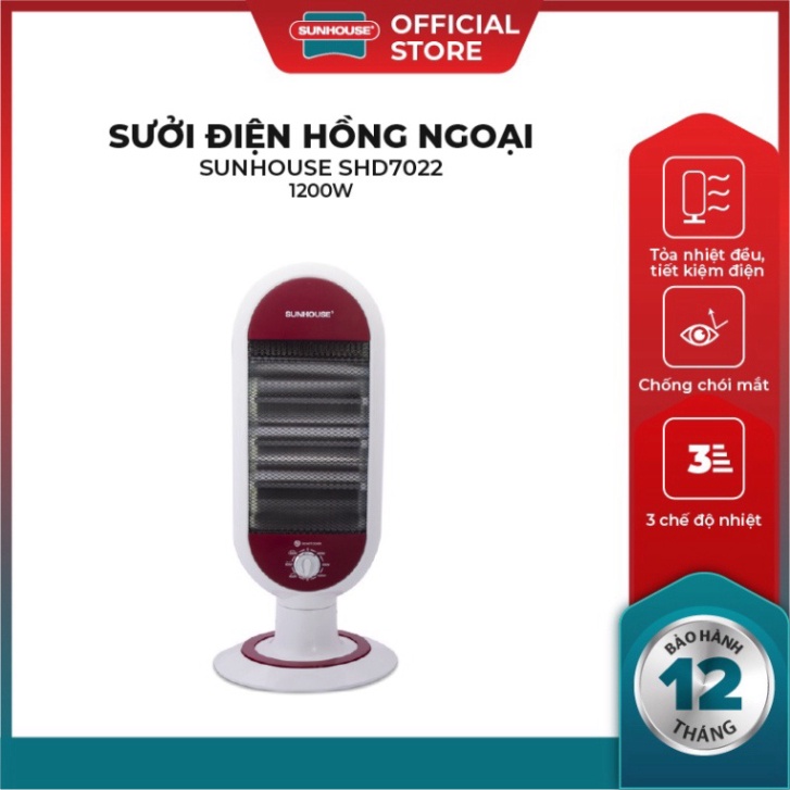 Sưởi điện Hồng ngoại SUNHOUSE SHD7022