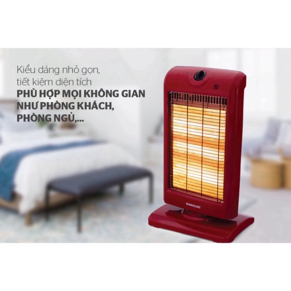 Đèn sưởi 3 bóng Sunhouse SHD7016, Máy sưởi sunhouse SHD7016, nhiệt tỏa nhanh, đều Không gây khô da