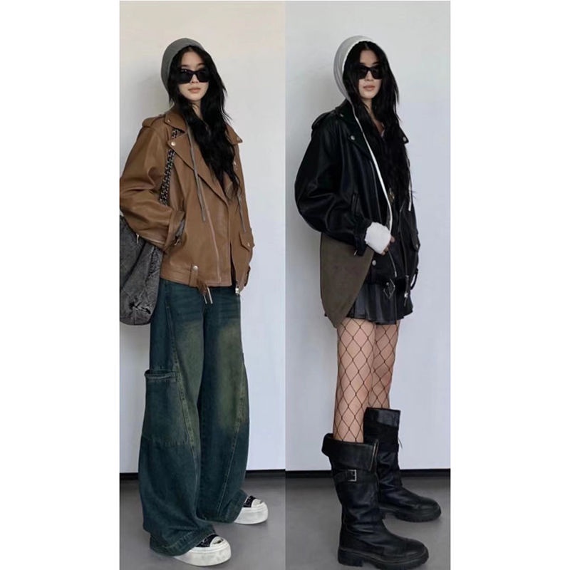 Áo Khoác Dáng Rộng Phong Cách Hàn Quốc Thời Trang Xuân Thu 2023 Cho Nữ