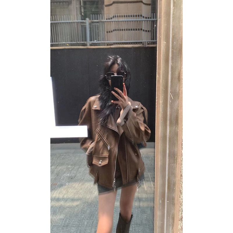 Áo Khoác Dáng Rộng Phong Cách Hàn Quốc Thời Trang Xuân Thu 2023 Cho Nữ