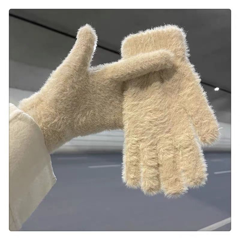 Găng Tay Giả Lông Thỏ Giữ Ấm Mùa Đông Bảo Vệ Ngón Tay Dễ Thương Dành Cho Nữ Sinh Mẫu 2023