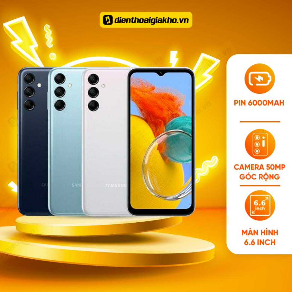 Điện Thoại Samsung Galaxy M14 5G 4G/5G/64GB/128GB . Hàng Chính Hãng - Bảo Hành Điện Tử 12 Tháng