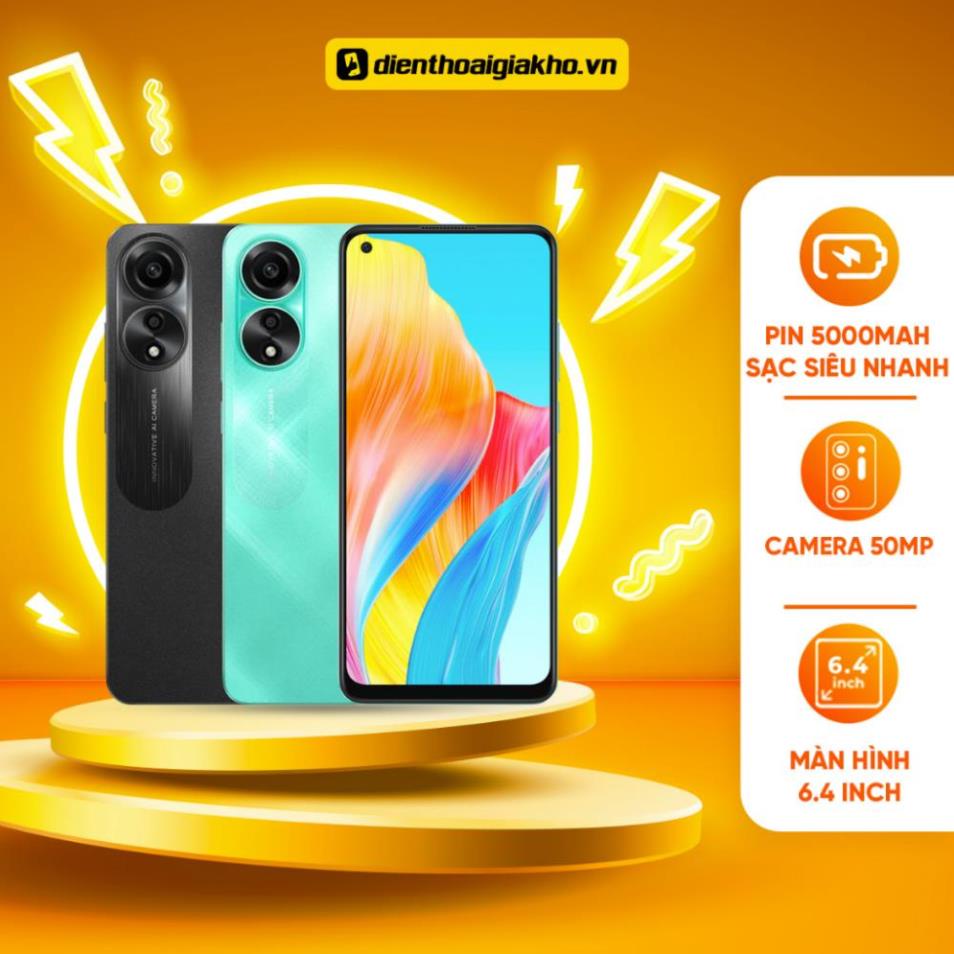 Điện Thoại Oppo A78  Chính Hãng - Bảo Hành 12 Tháng