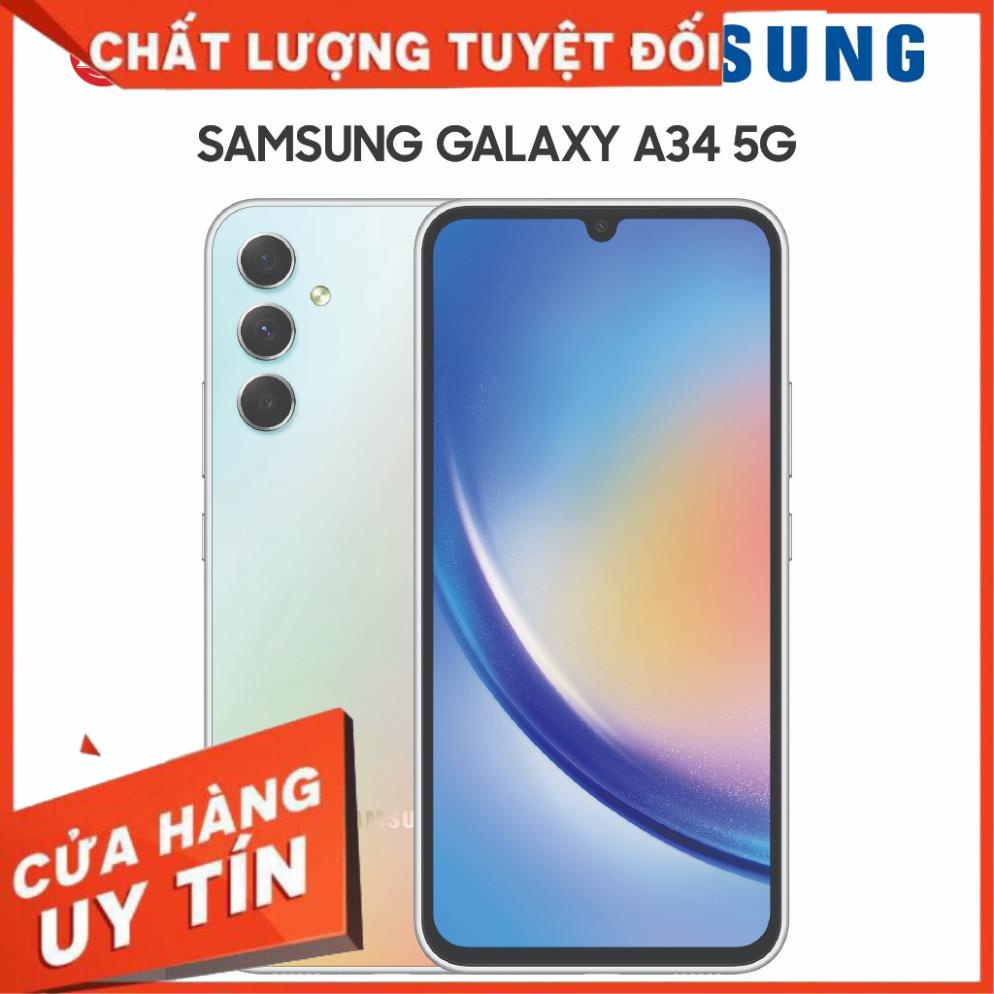 Điện Thoại Samsung A34 5G 8GB/128GB - Hàng Chính Hãng - BH 12 tháng