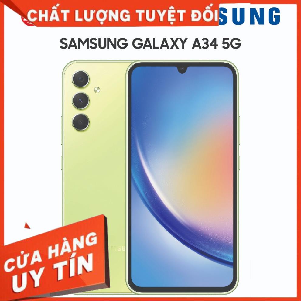 Điện Thoại Samsung A34 5G 8GB/128GB - Hàng Chính Hãng - BH 12 tháng