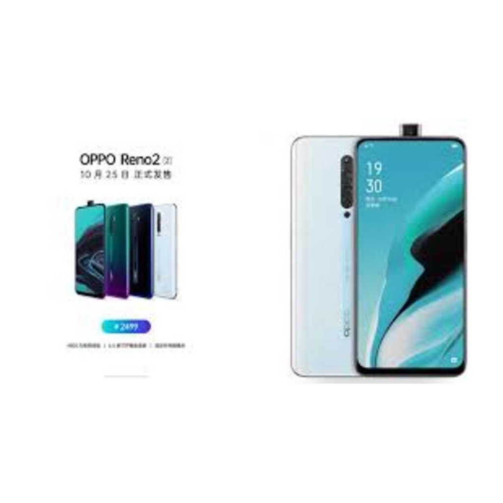 Điện thoại Chính Hãng Reno2 Z - Oppo Reno 2Z 2sim ram 8G rom 256G, màn 6.5'' Camera trước thò thụt siêu độc đáo GGS 01