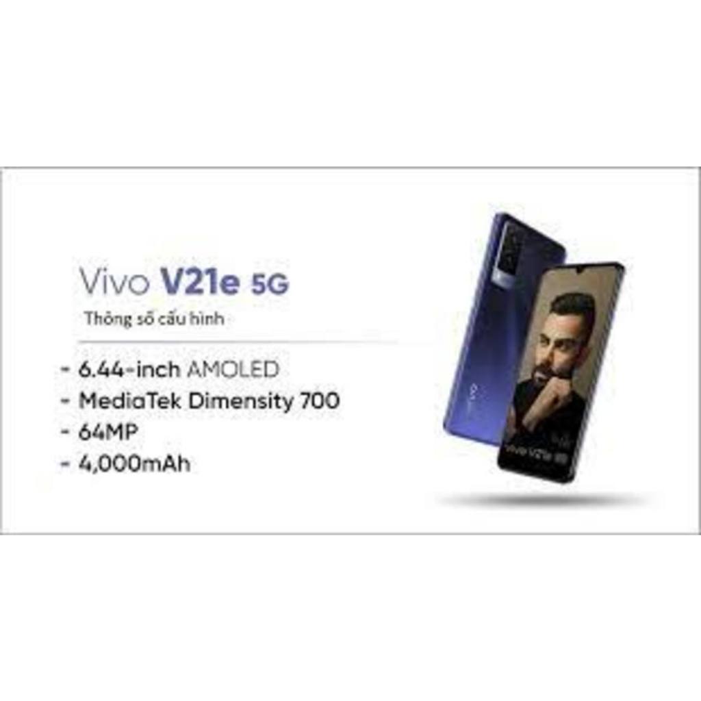 Điện thoại Vivo V21e 5G 2sim ram 8G/128G máy Chính Hãng, Cấu hình Cao, Cày Game đỉnh, Bảo hành 12 tháng - TC 02