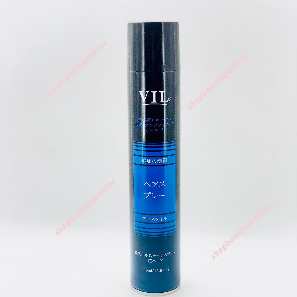 [SỈ] Xịt Gôm Tạo Kiểu Tóc Vil siêu cứng 400ml.