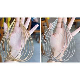 Kiềng cổ tròn mạ vàng-bạch kim