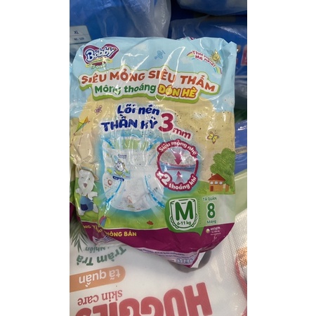 Tã quần bobby M8 hàng bóc khuyến mại