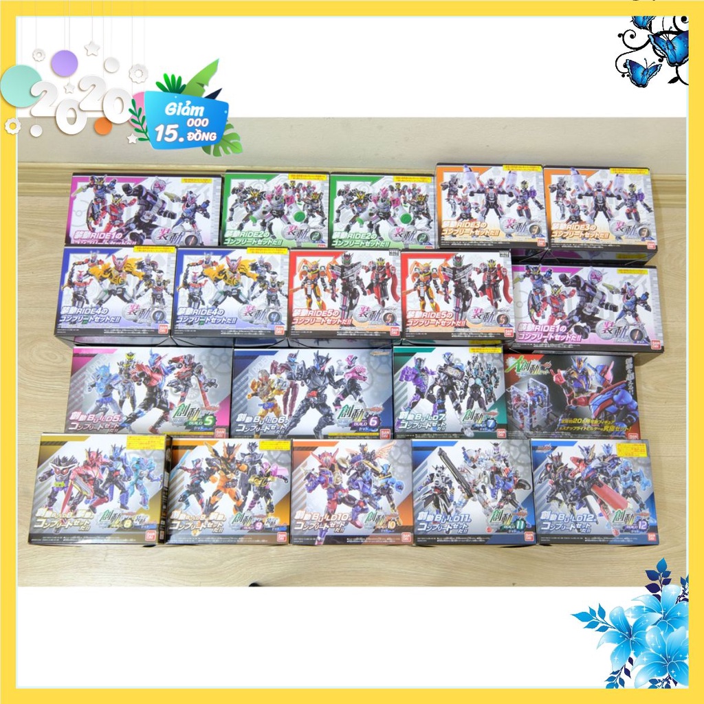 Thanh lý hết Mô hình Sodo BUILD Zi-O full set. Chính Hãng Bandai Kamen Rider Build Zio tặng kèm xe
