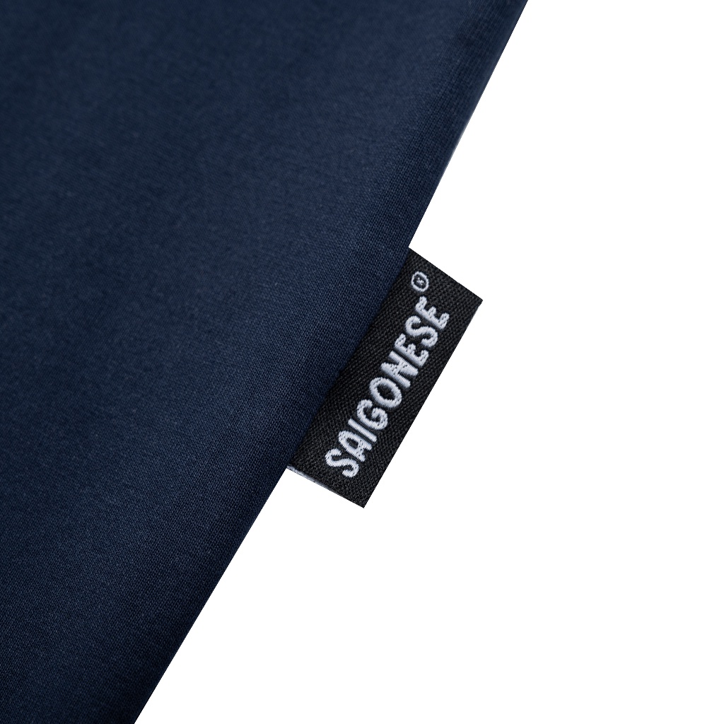 Áo Thun Ringer SAIGONESE Cotton Tee Phối Viền Tay Unisex Nam Nữ / Đen Seller Localbrand