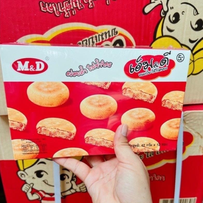 Bánh Ruốc Gà Thái Lan Hãng M&D Lẻ 1 Cái 42g