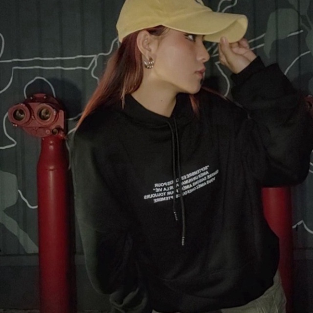 Áo hoodie unisex Un Humain, Hoodie form rộng mũ 2 lớp vải nỉ bông Cotton 300gsm