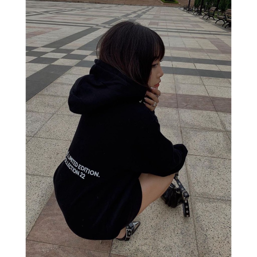 Áo Hoodie Private Treasure, Áo nỉ form rộng mũ 2 lớp tay phồng chất nỉ bông 100%cotton premium