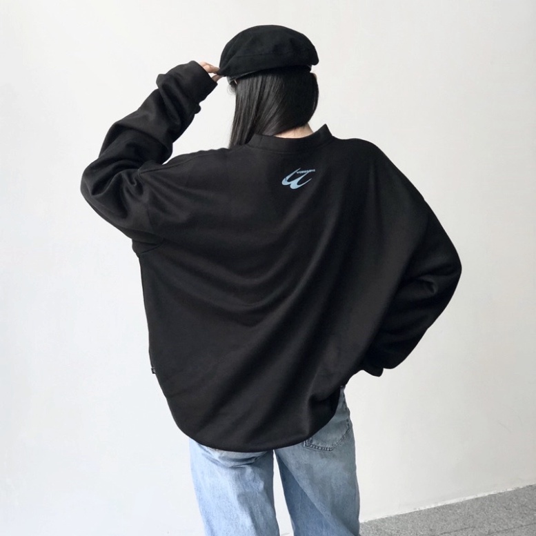 Áo SWEATER SHigh Waves Sweater ,Áo Sweater 2 lớp tay phồng chất nỉ bông 100%cotton premium