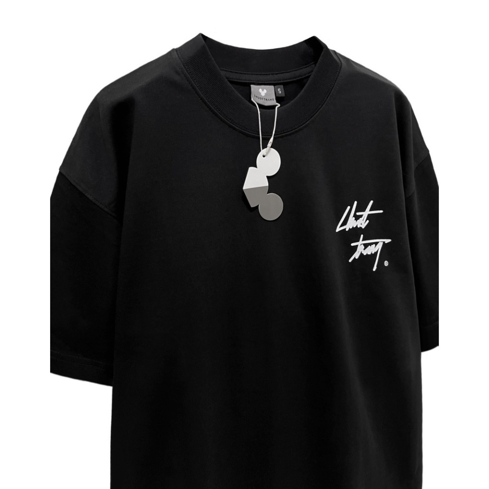 Áo Thun Local Brand UnisexBIG SS đen CHUOTTRANG, Áo Phông Unisex 100% Cotton 2 chiều Basic Tee