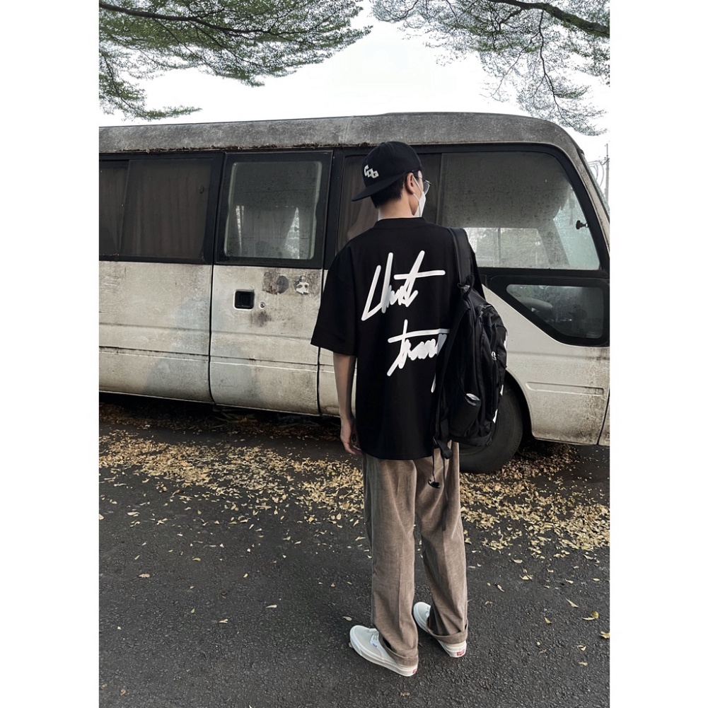 Áo Thun Local Brand UnisexBIG SS đen CHUOTTRANG, Áo Phông Unisex 100% Cotton 2 chiều Basic Tee