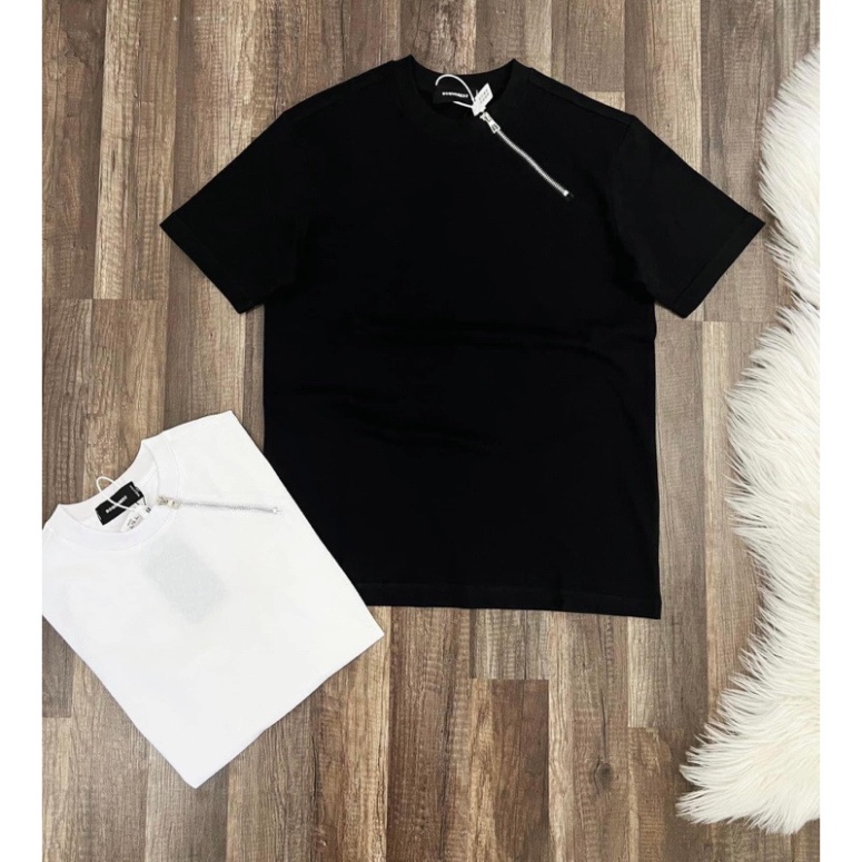 Áo Thun nam DSQ Khóa Chéo có 2 mầu trắng và đen vải cotton co dãn 4 chiều phù hợp cho nam