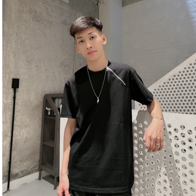 Áo Thun nam DSQ Khóa Chéo có 2 mầu trắng và đen vải cotton co dãn 4 chiều phù hợp cho nam