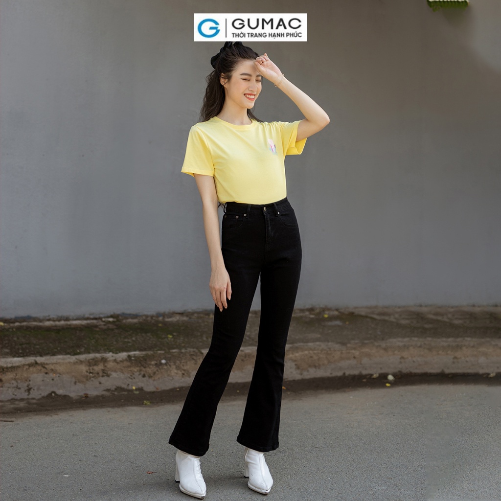 Quần Jeans ống loe thời trang GUMAC QJD07048