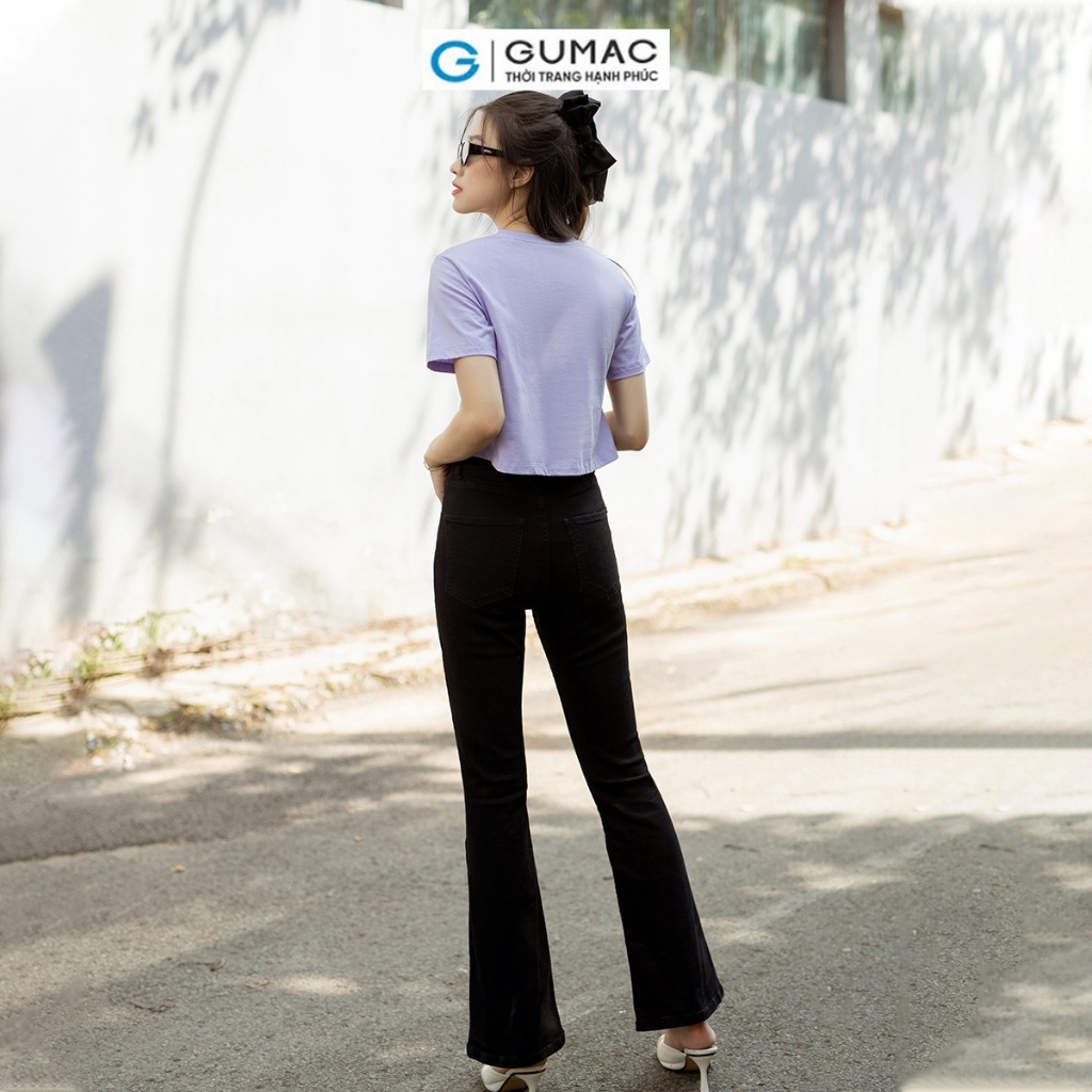 Quần Jeans ống loe thời trang GUMAC QJD07048