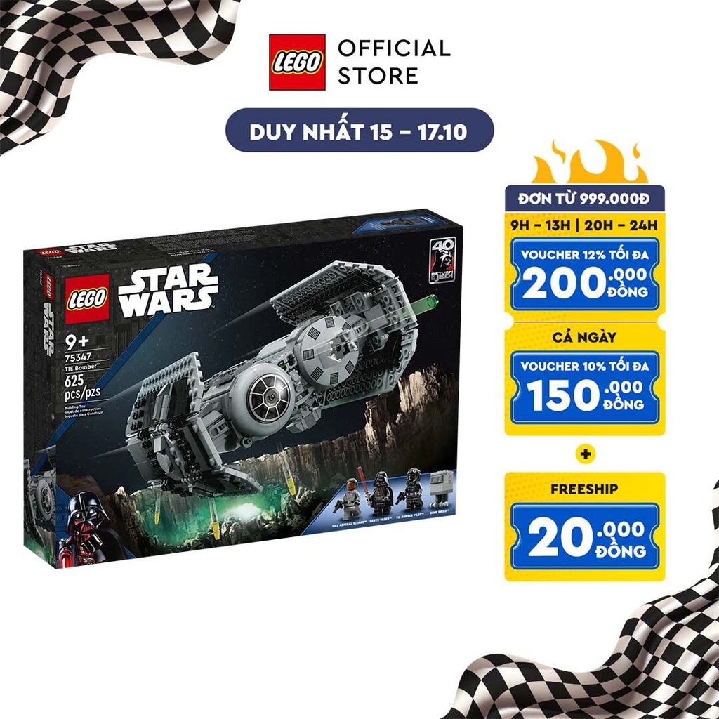 [Mã LIFEMC06DBAU giảm 50k đơn 350k] LEGO Star Wars 75347 Phi Thuyền Vận Chuyển Vũ Khí (625 Chi Tiết)