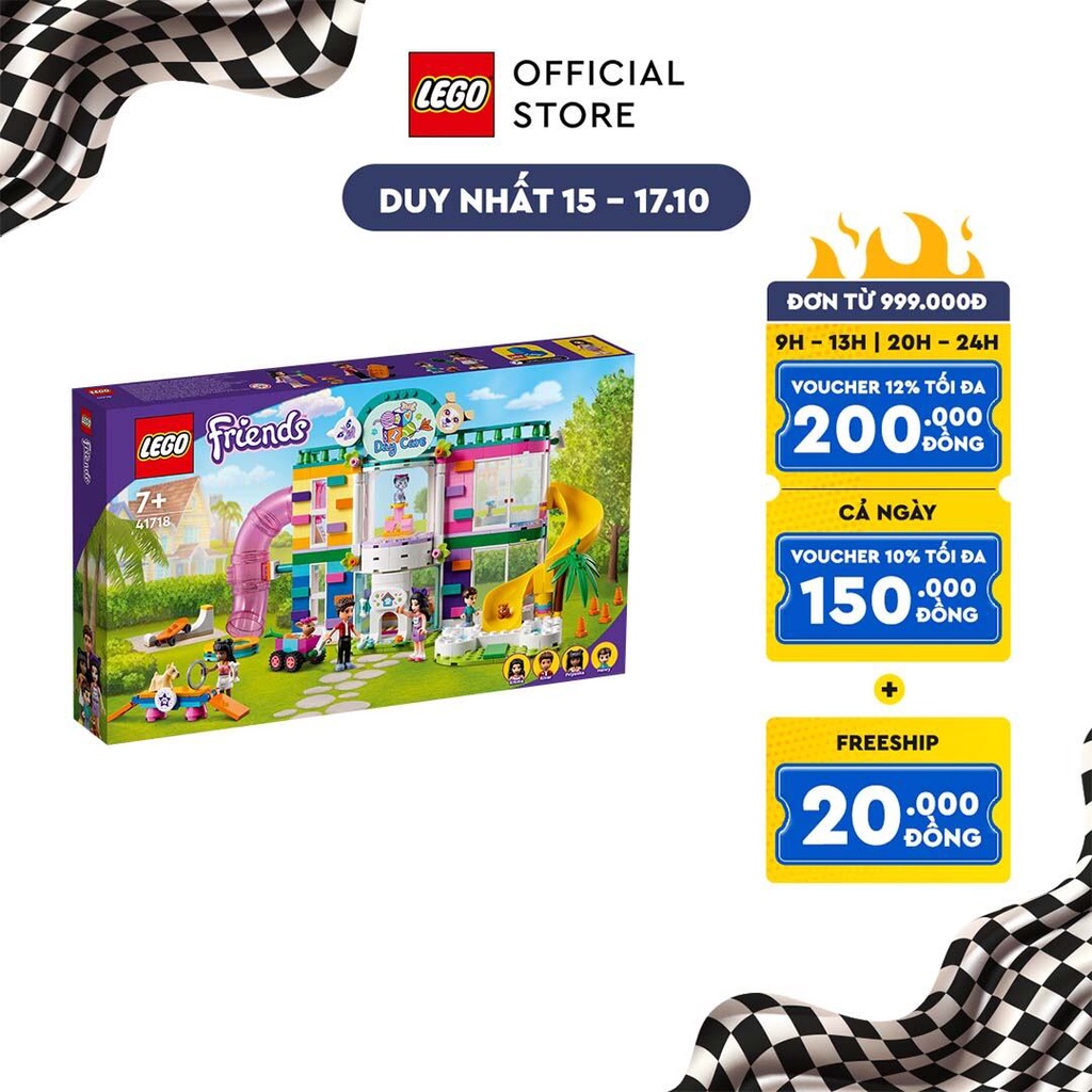 [Mã LEGOSPT10 giảm 10% đơn 999K] LEGO Friends 41718 Cửa Hàng Chăm Sóc Thú Cưng (593 chi tiết)