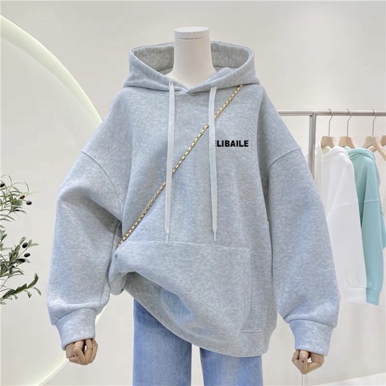 Áo hoodie nam nữ chất nỉ tàu cực dày mũ 2 lớp in chữ 5D LIBALE