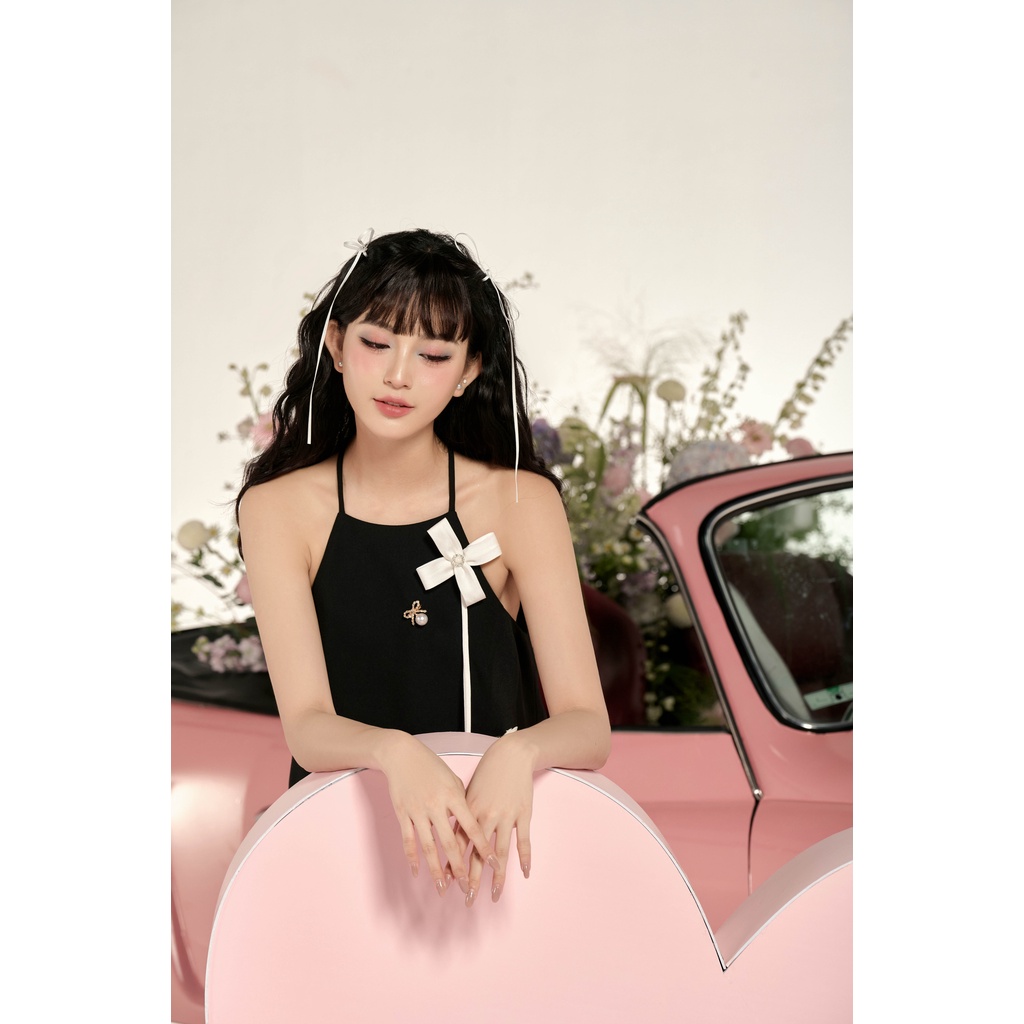 MadebyChloé - Đầm yếm đính nơ JOURNEY TO THE REAL WORLD DRESS - Thiết kế cao cấp