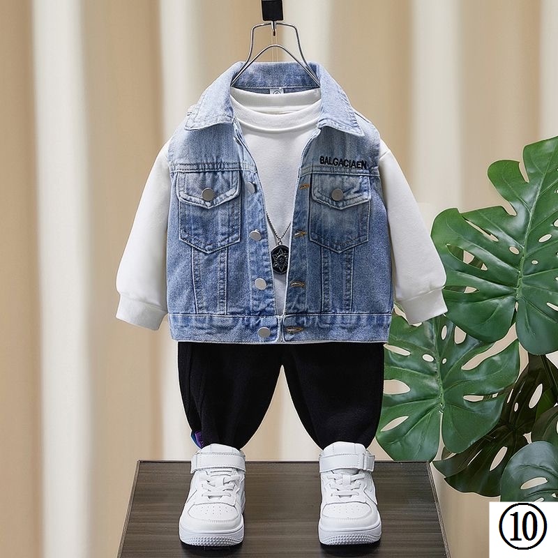 Áo Khoác denim Phong Cách Hàn Quốc Mới 2023 Cho Bé Trai