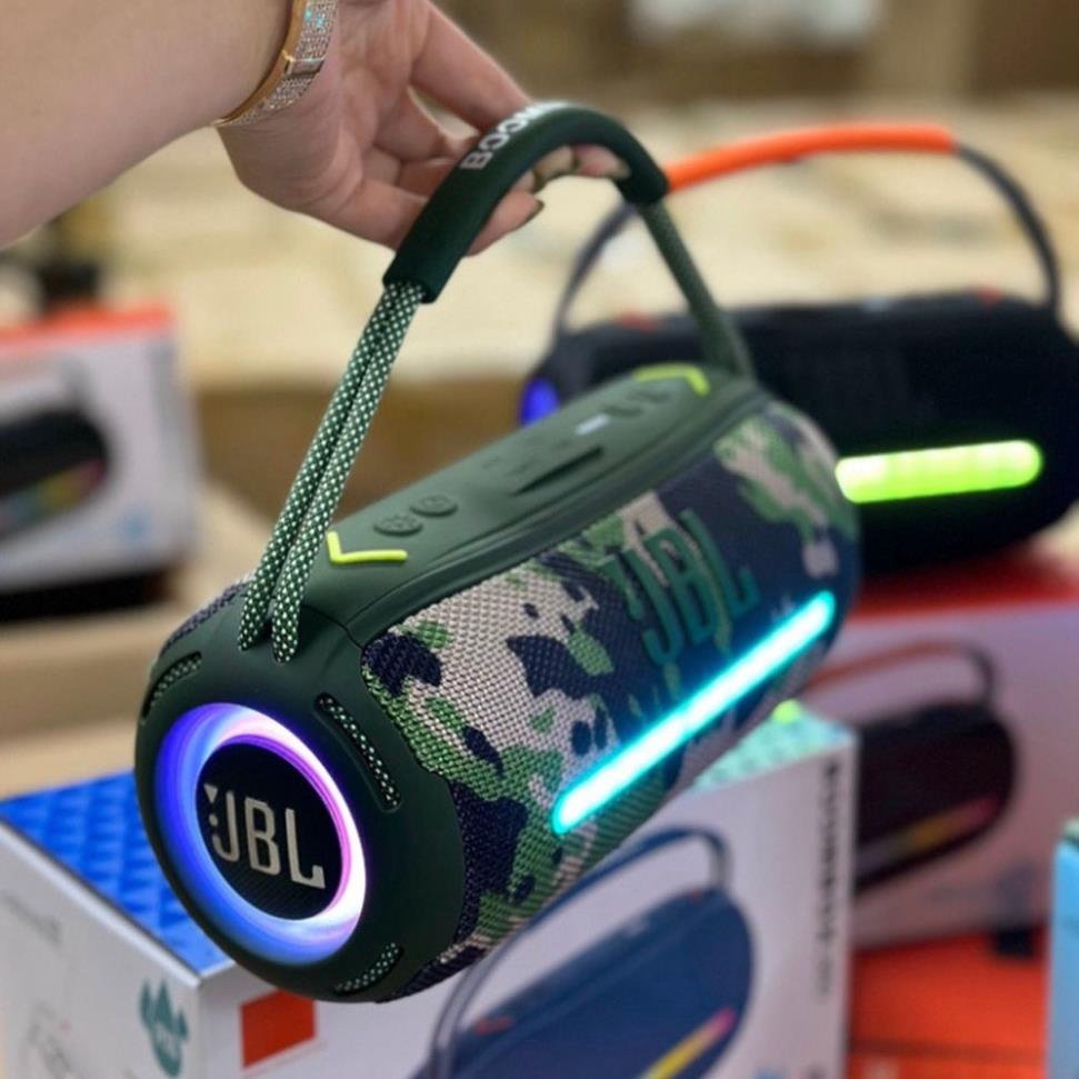 Loa bluetooth JBL BoomBox 360 mới 2023 độ đèn led cùng âm thanh bass căng công suất 20w pin trâu - BH 12 tháng