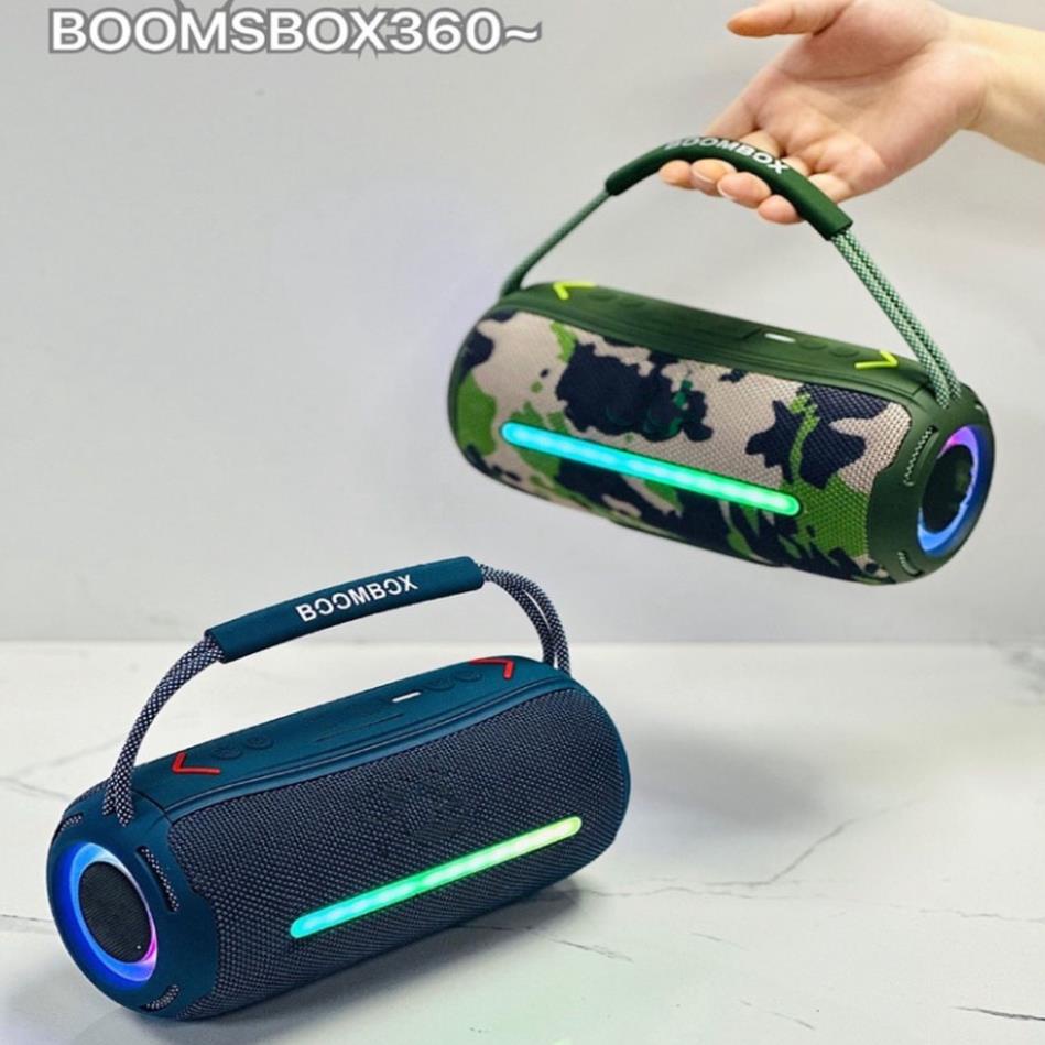 Loa bluetooth JBL BoomBox 360 mới 2023 độ đèn led cùng âm thanh bass căng công suất 20w pin trâu - BH 12 tháng