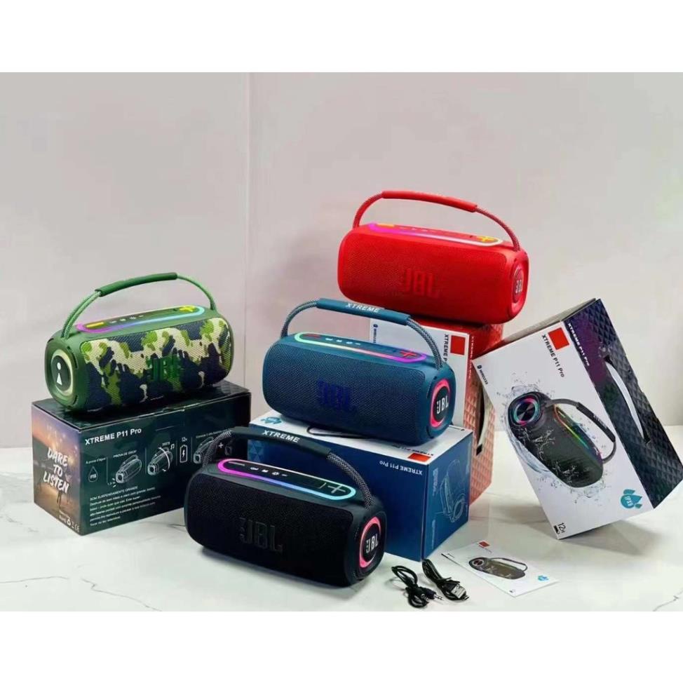 Loa bluetooth JBL BoomBox P11 Pro 2023 độ đèn led cùng âm thanh bass căng công suất 20w pin trâu - BH 12 Tháng