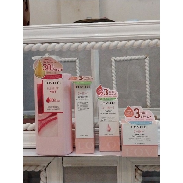 Combo chăm sóc da Lovite sáng mịn
