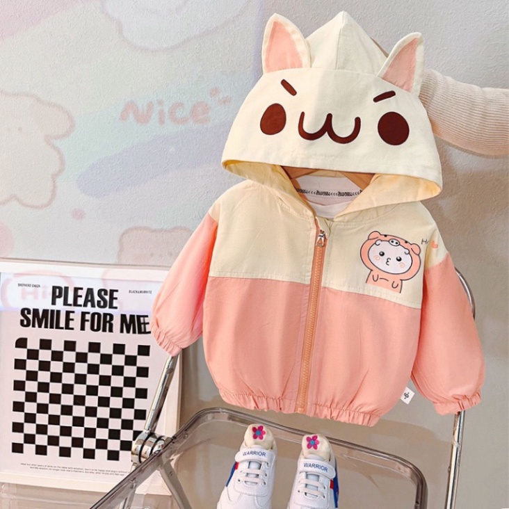 Áo khoác gió 2 lớp lót nỉ mỏng,chất vải kaki siêu đẹp cản gió giữ ấm cơ thể cho bé yêu SIÊU HOT SIÊU HOT