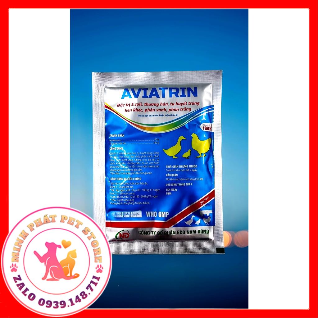 Aviatrin 100 gram Ecol thương hàn tụ huyết trùngi