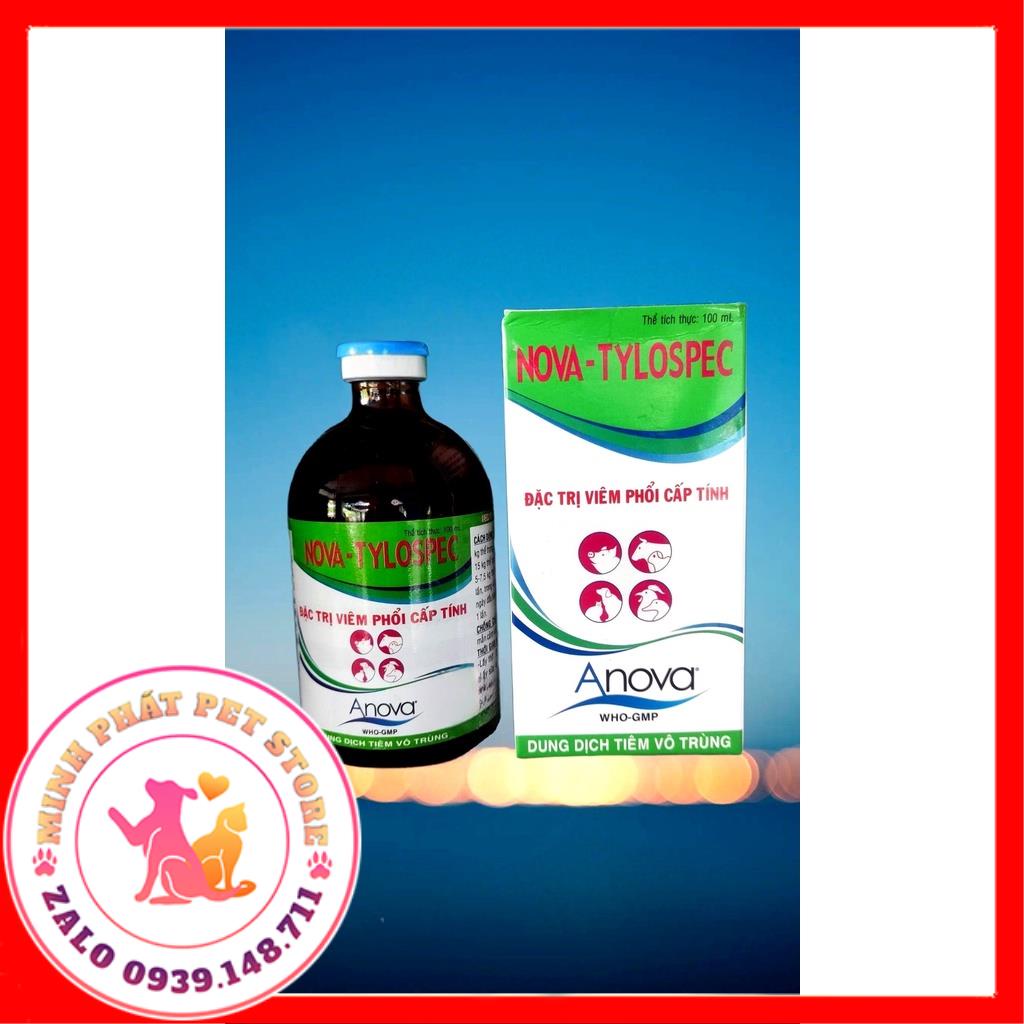 Nova Tylospec 100ml viêm phối cấp tính