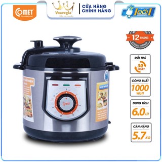 Nồi áp suất điện 6l comet cm6151 - hàng chính hãng
