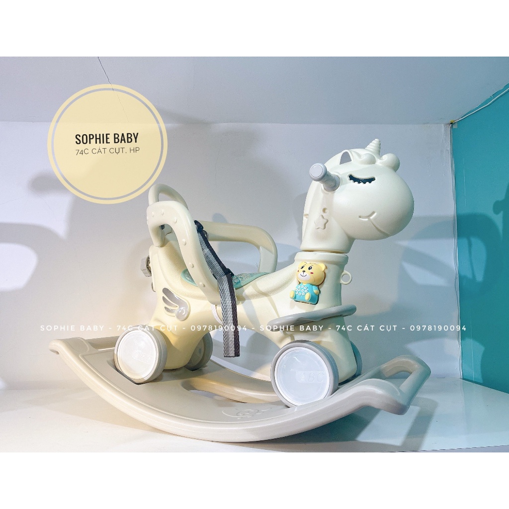 Ngựa bập bênh, chòi chân, phát nhạc