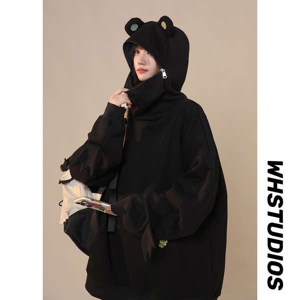 Áo Hoodie In Hình Chú Ếch Dễ Thương Thời Trang Thu Đông 2023
