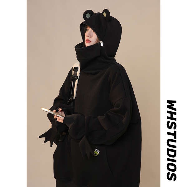 Áo Hoodie In Hình Chú Ếch Dễ Thương Thời Trang Thu Đông 2023