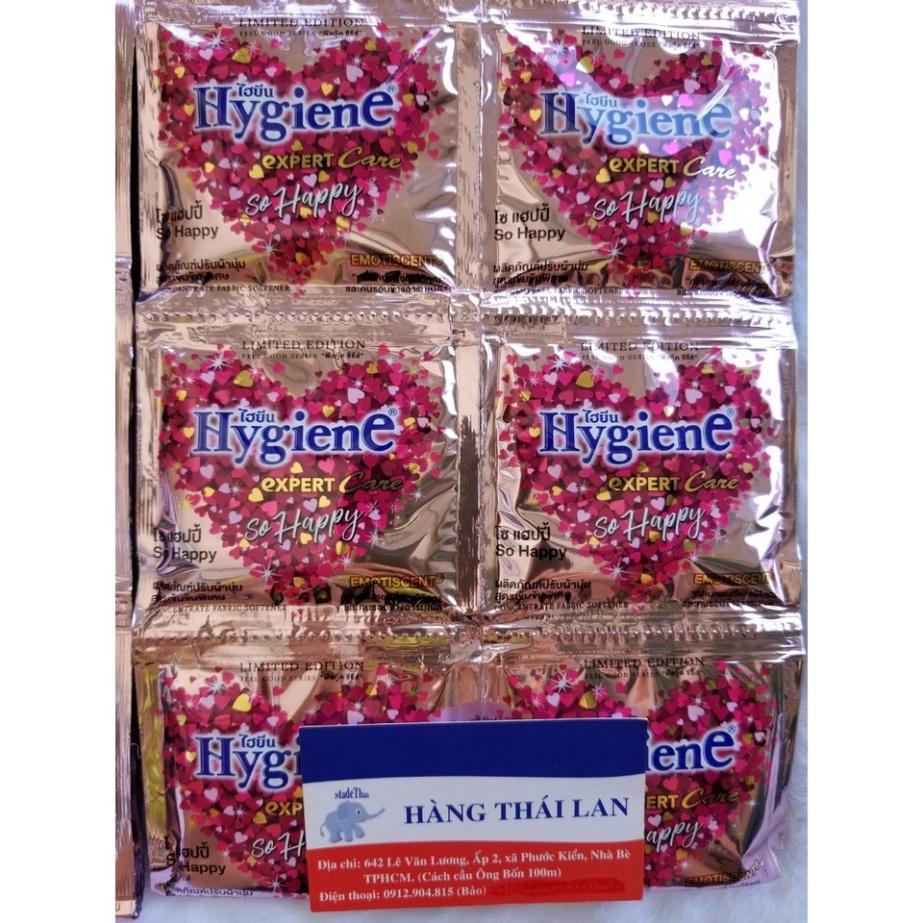 Nước xả vải hygiene siêu đậm đặc siêu thơm dây 12 gói